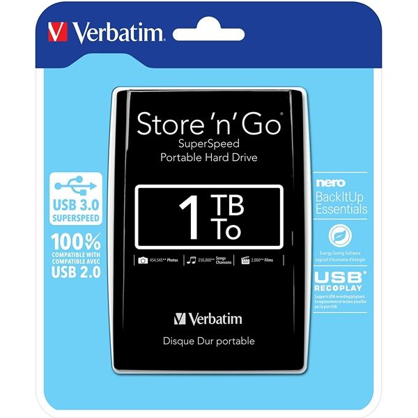 HARD DISK 1 TB VERBATIM