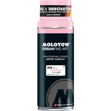 SPRAY AKRILIK 400ML UFA MOLOTOW PINK ROSE 306