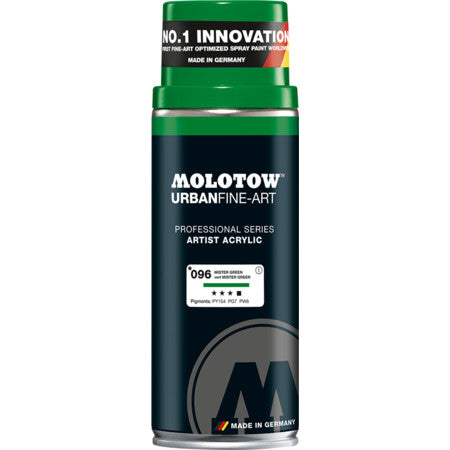 SPRAY AKRILIK 400ML UFA MOLOTOW MISTER GREEN 096