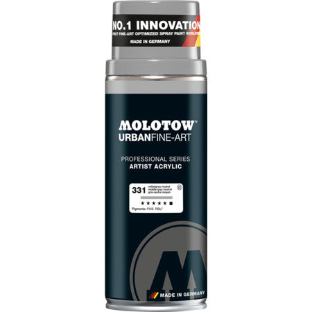 SPRAY AKRILIK 400ML UFA MOLOTOW MIDDLE GREY NEUTRAL 331