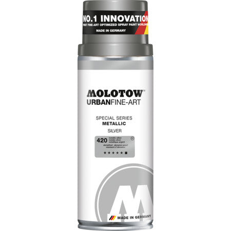SPRAY METALIC SILVER 420 400ML UFA MOLOTOW