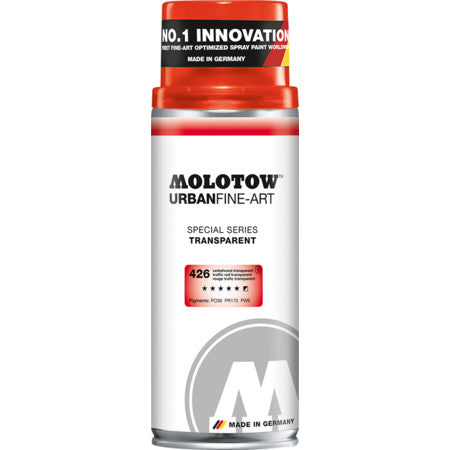 SPRAY TRANSPARENT 400ML TRAFFIC RED UFA MOLOTOW