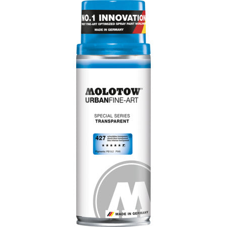 SPRAY SHOCK BLUE TRANSAPENT 427 400ML UFA MOLOTOW