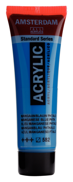 ACRYLIC AMSTERDAM 20 ML MANGANESE BLUE PHTHALO 582