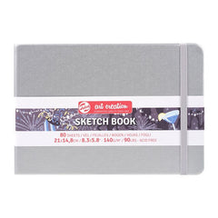 BLLOK A5 SKETCH BOOK ART CREATION 21X14.8CM HAPJE NGA LART SHINY SILVER