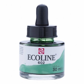LIQUID WATER COLOUR ECOLINE TALENS DEEP GREEN 602