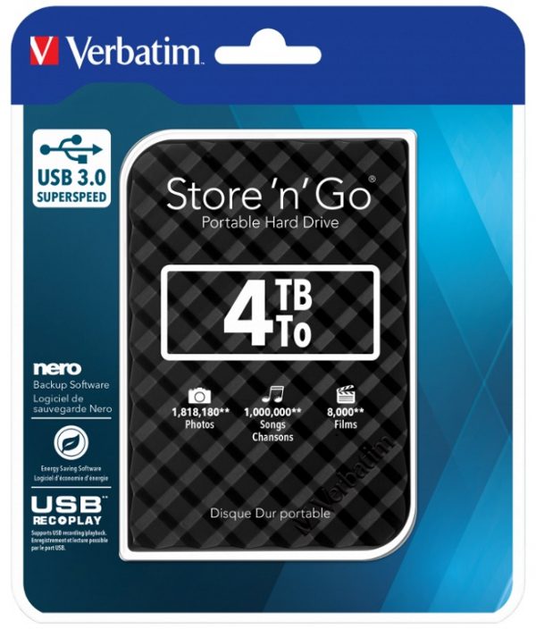 HARD DISK 4 TB VERBATIM