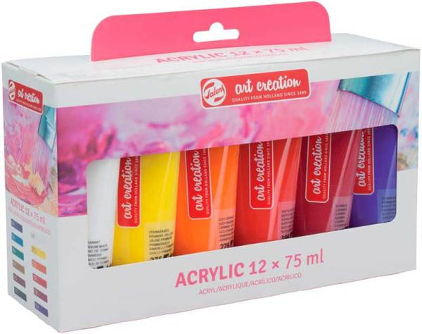 SET 12X75ML ACRYLIC ART CREATION